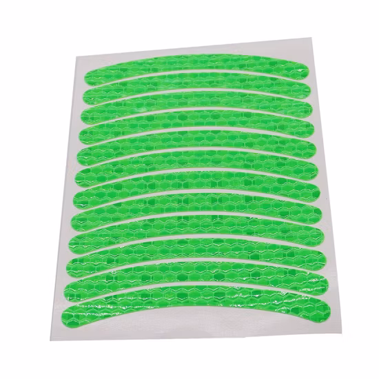 Adesivo riflettente colorato per mozzo ruota auto luminoso da 12 pezzi per tutte le auto, camion, biciclette