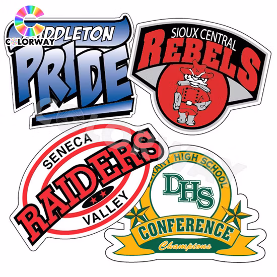 Resistente alle intemperie Resistente ai raggi UV Impermeabile 3 m Adesivo forte Riflettente Fluorescente Serigrafia Stampa personalizzata Fustellata Paraurti Finestra statica PVC Vinile Etichetta adesiva per auto